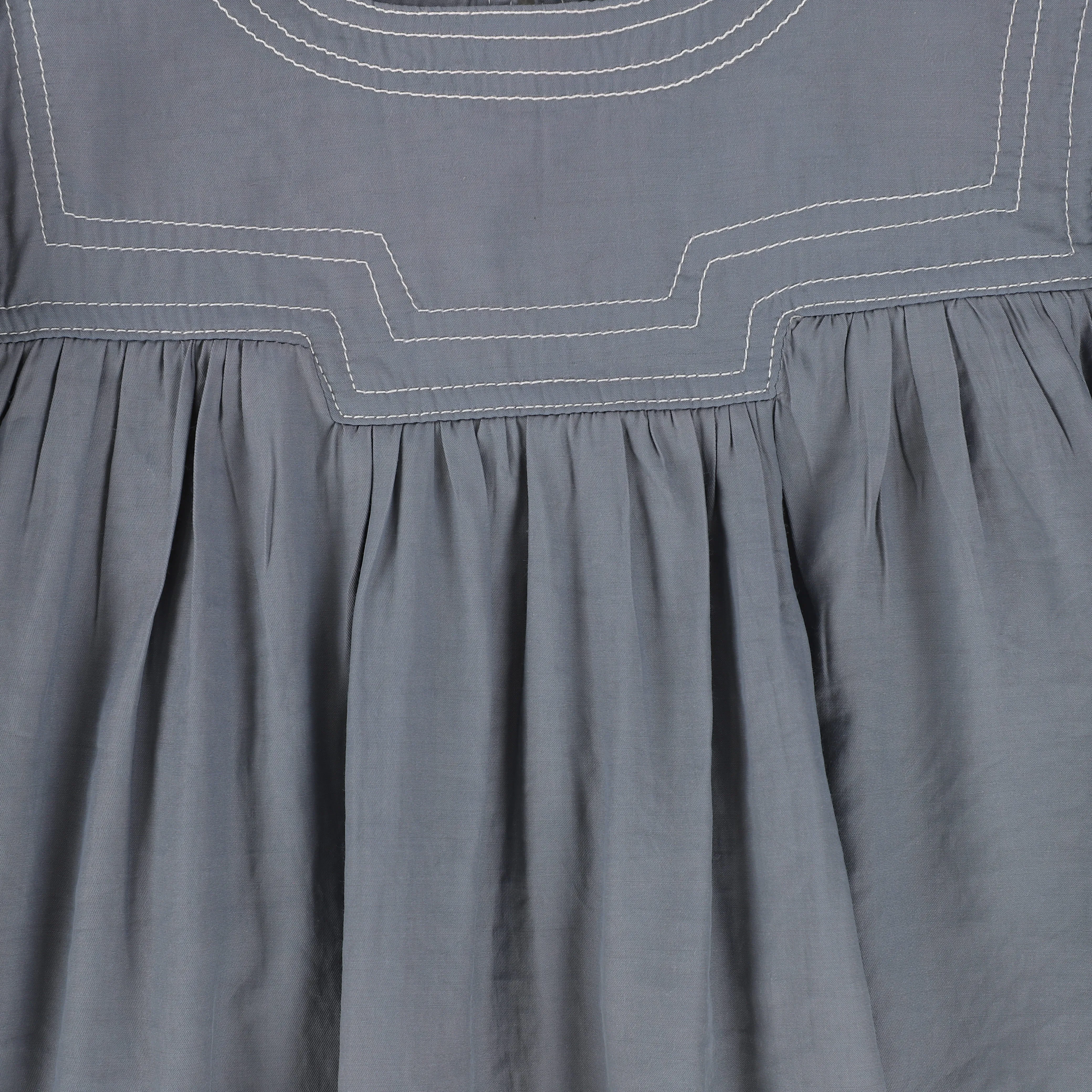 BACE COLLECTION BLUE MUSHROOM TRIM SHIRT [Final Sale]