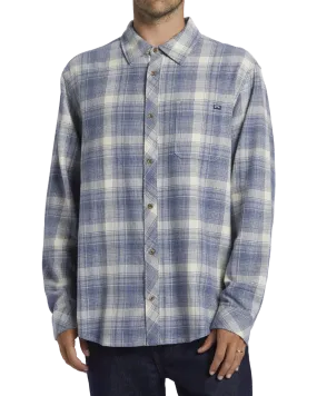 Coastline Flannel Shirt in Slate Blue