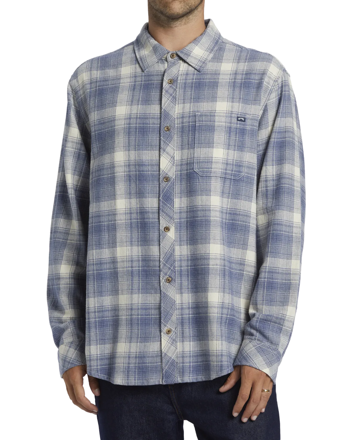 Coastline Flannel Shirt in Slate Blue