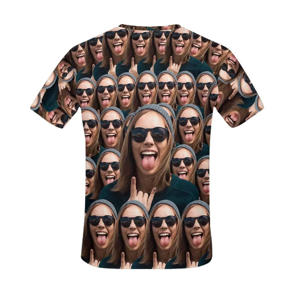 Custom Shirts with Cool Gesture Custom Face T-shirt