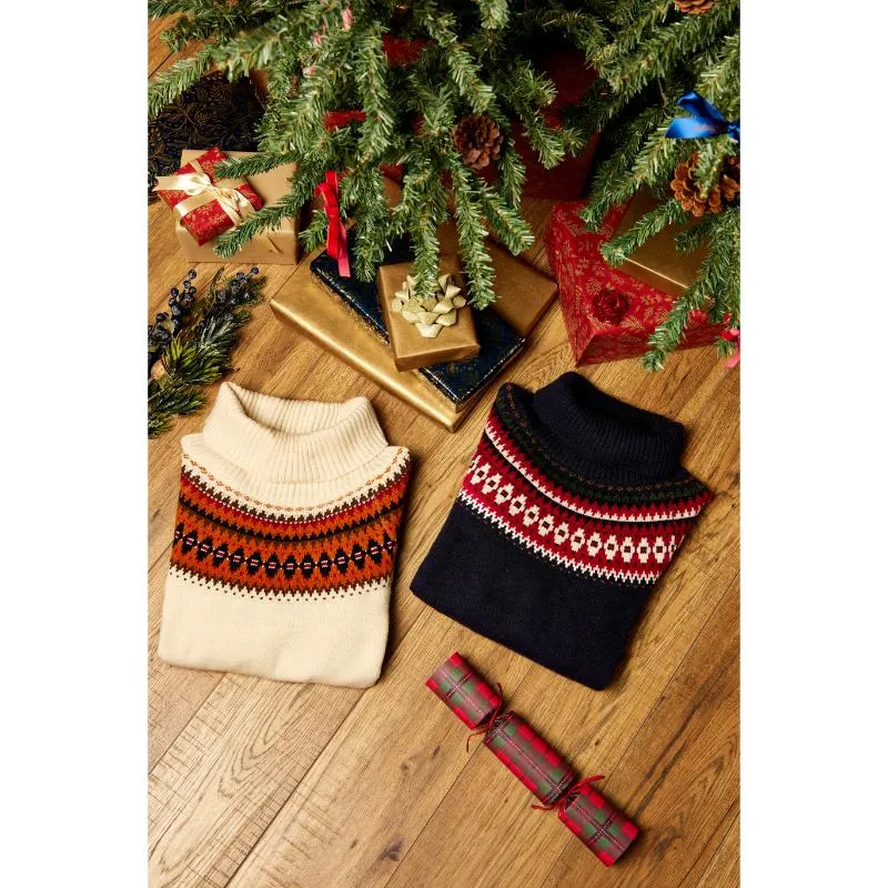 Dubarry Riverdale Ladies Fairisle Jumper - Navy
