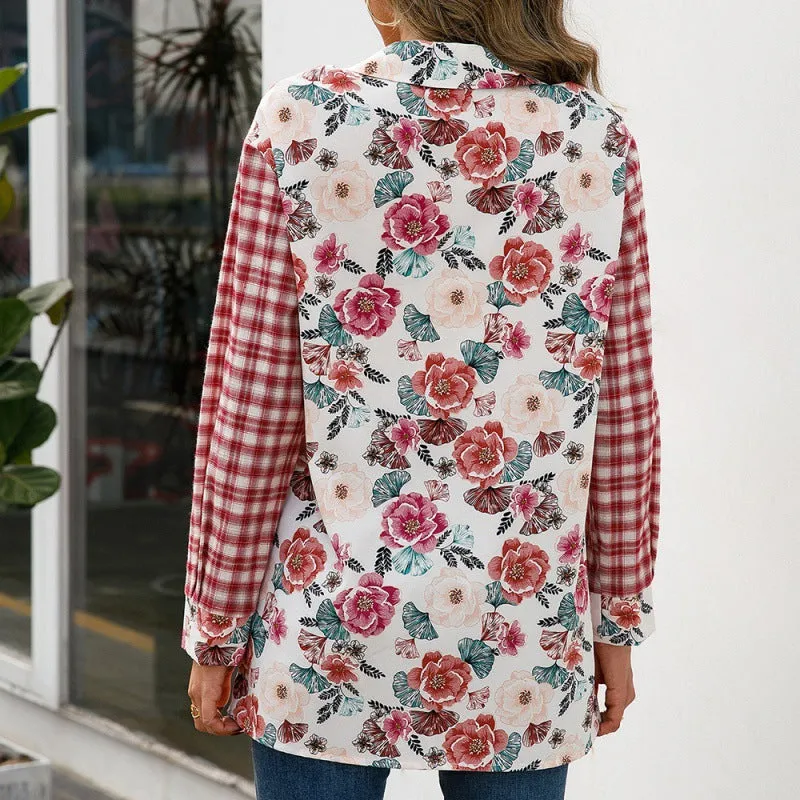 Fashion Blouses Wholesale Floral Shirt Exclusive Design
