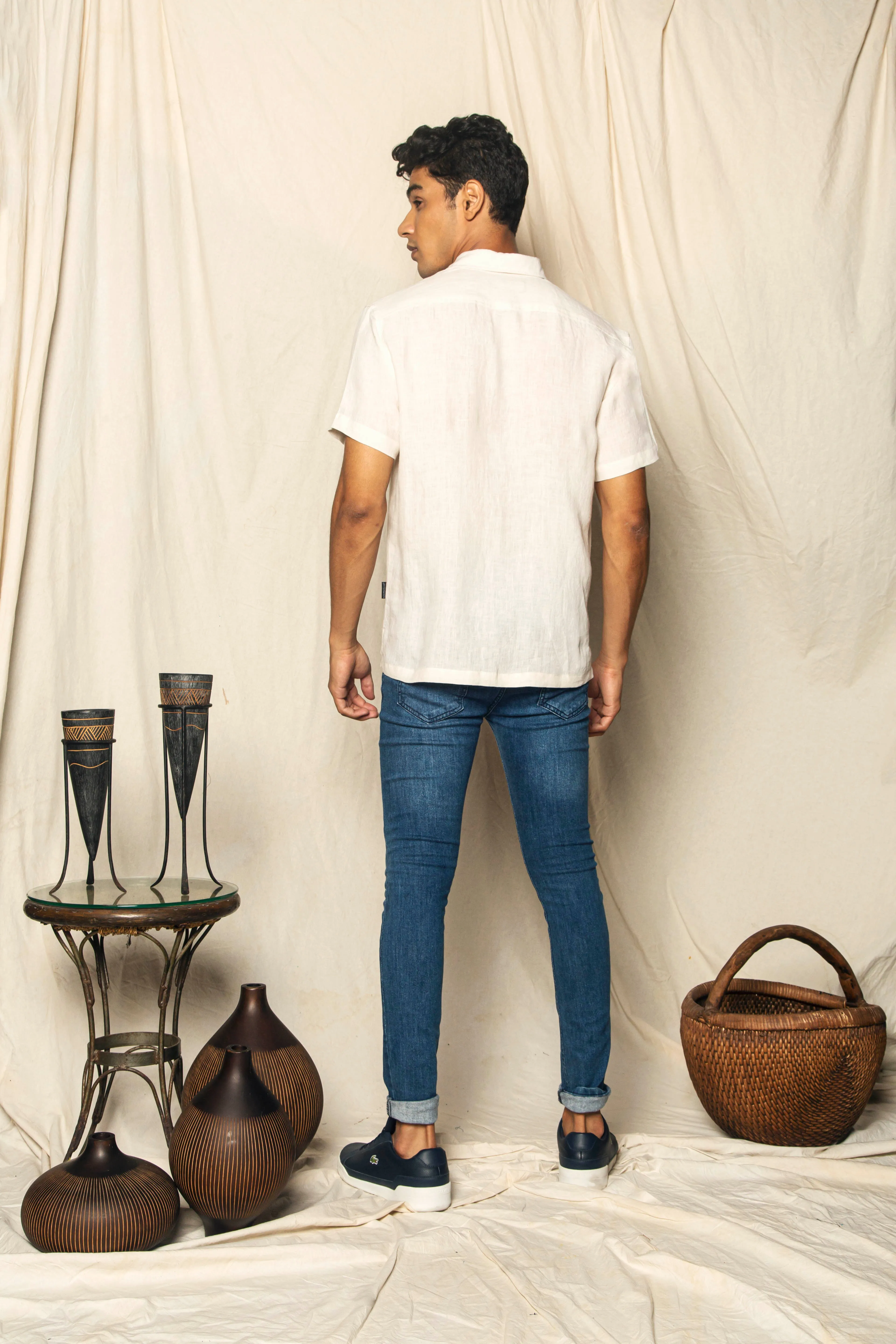 Linen Plain - Cream Tofu