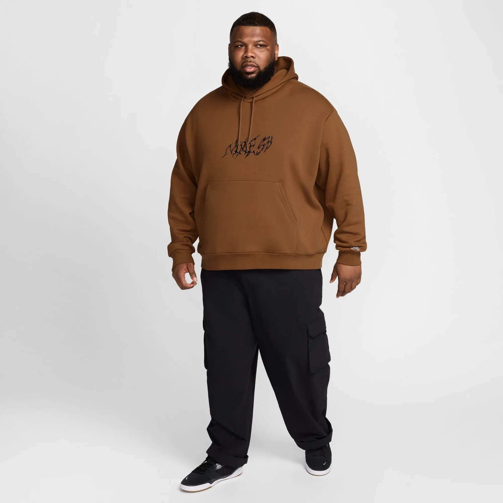 SB SKATE HOODIE LIGHT BRITISH TAN / WHITE
