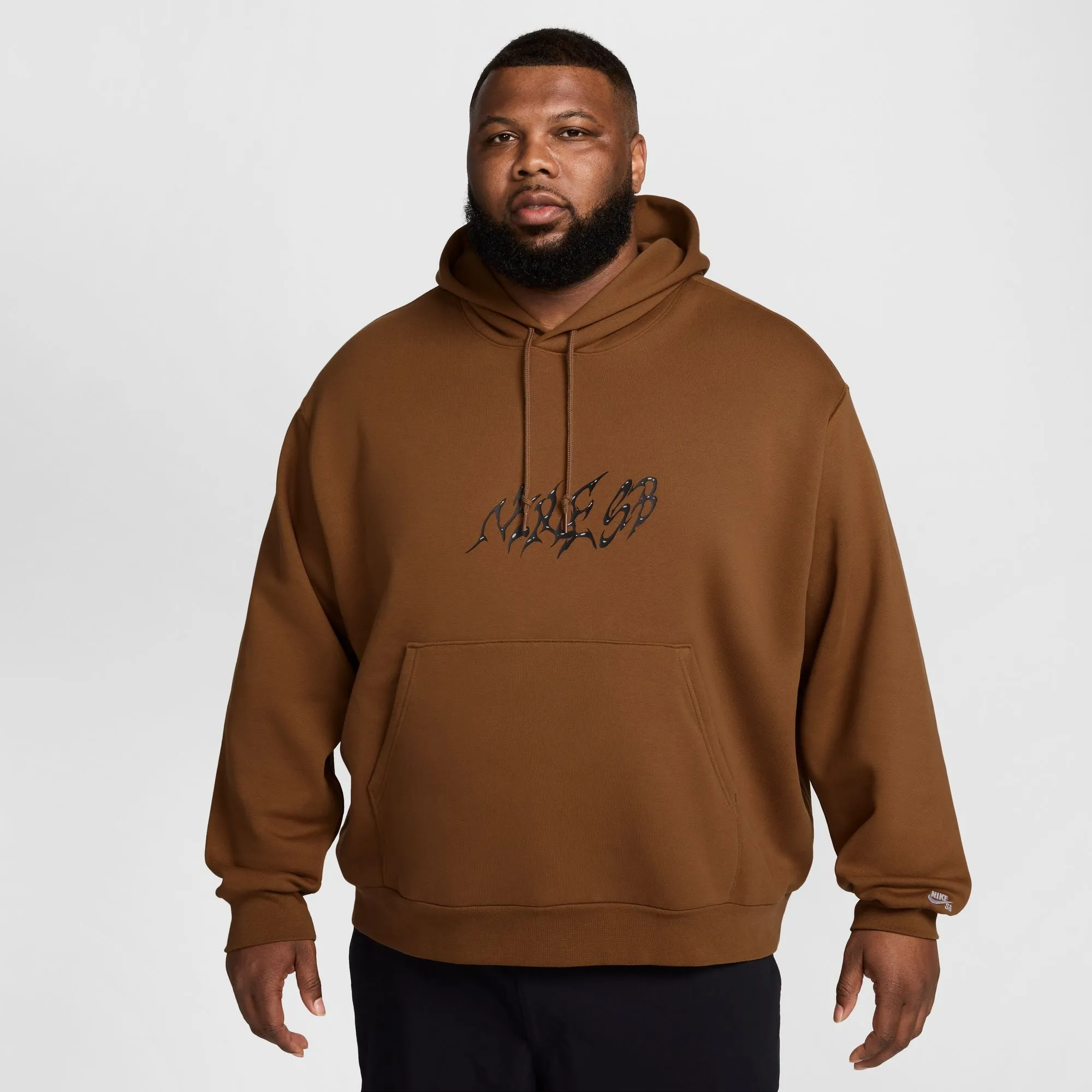 SB SKATE HOODIE LIGHT BRITISH TAN / WHITE