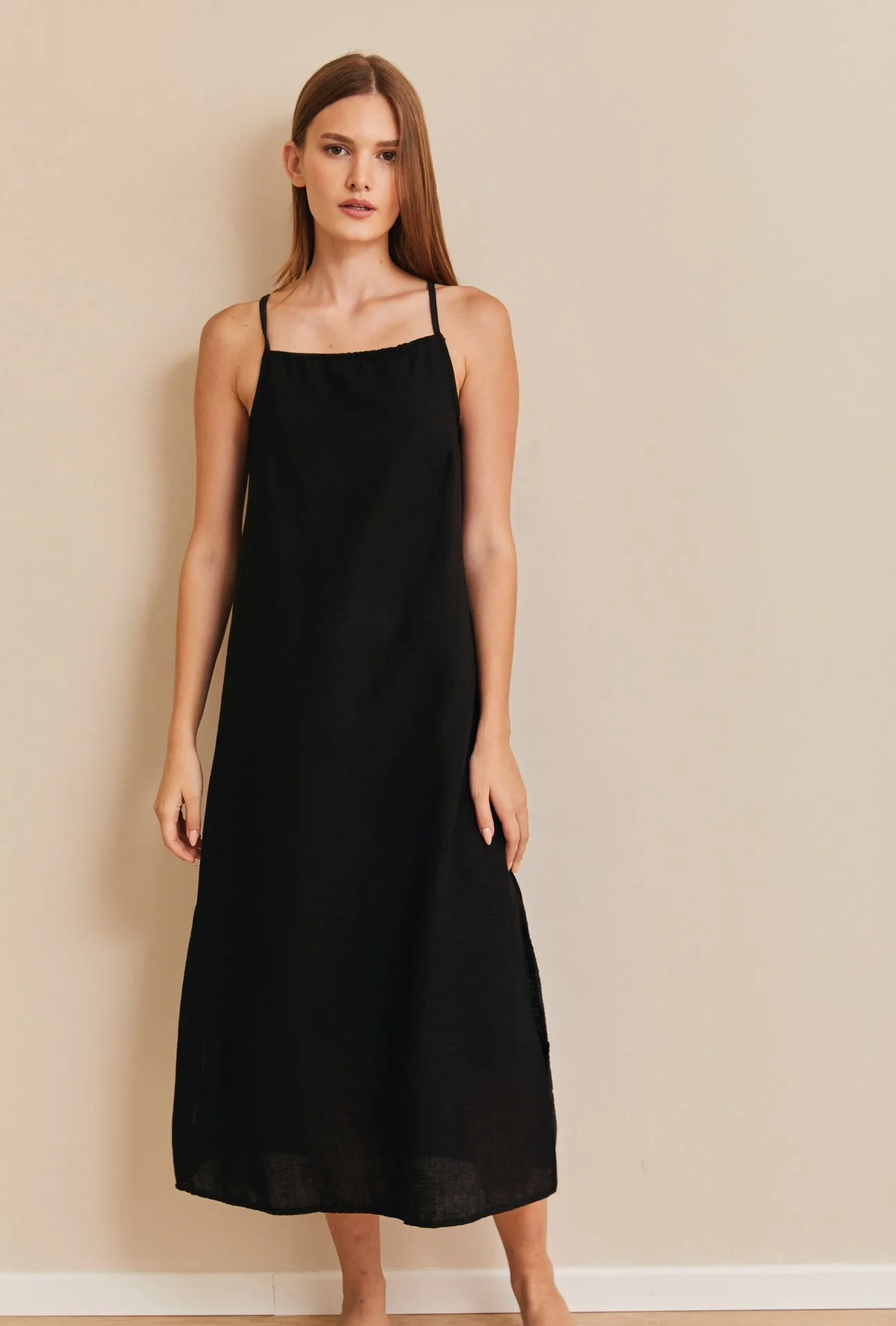 Sherry Linen Square Dress