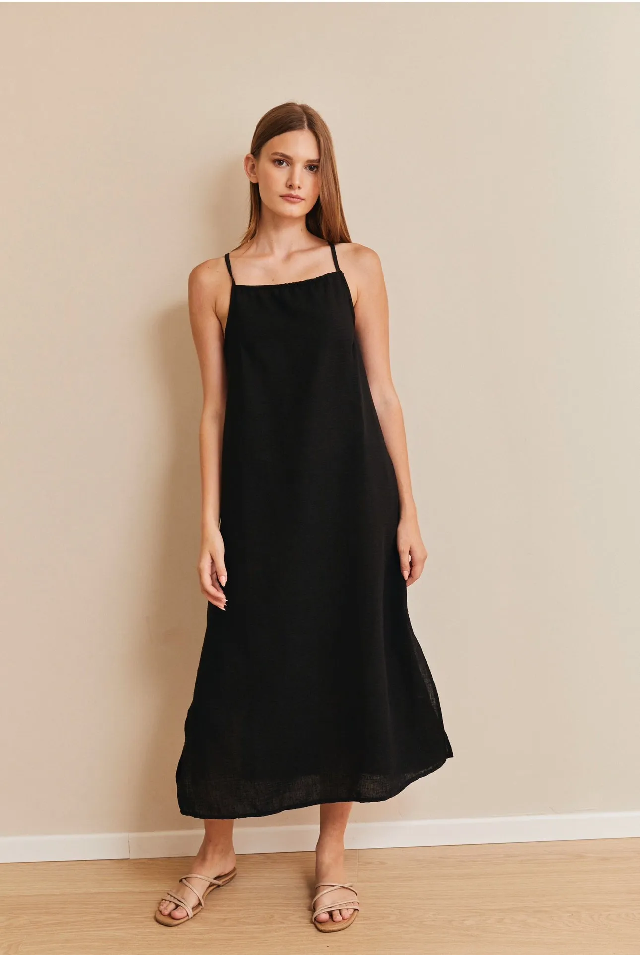 Sherry Linen Square Dress