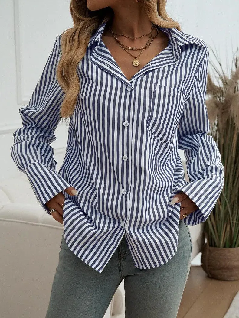 Striped Commuter Cardigan