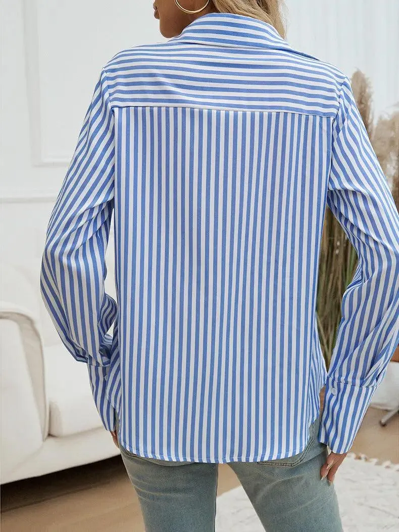 Striped Commuter Cardigan