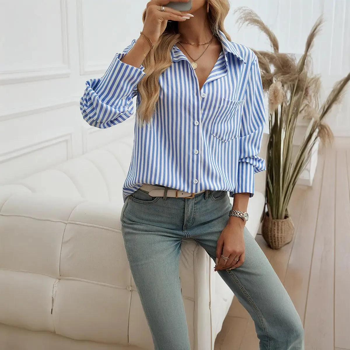 Striped Commuter Cardigan