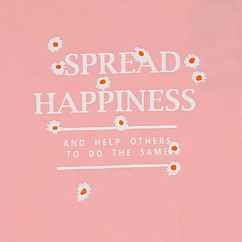 Teens Girls T-Shirt Spread - Pink