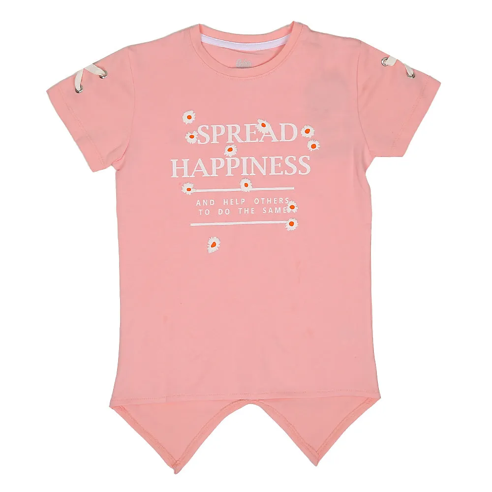 Teens Girls T-Shirt Spread - Pink