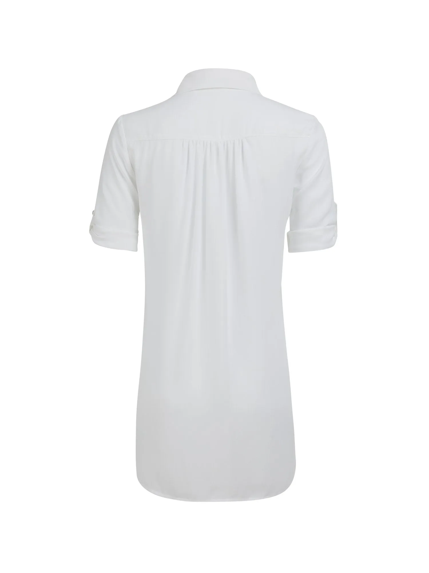 White High-Low Blouse