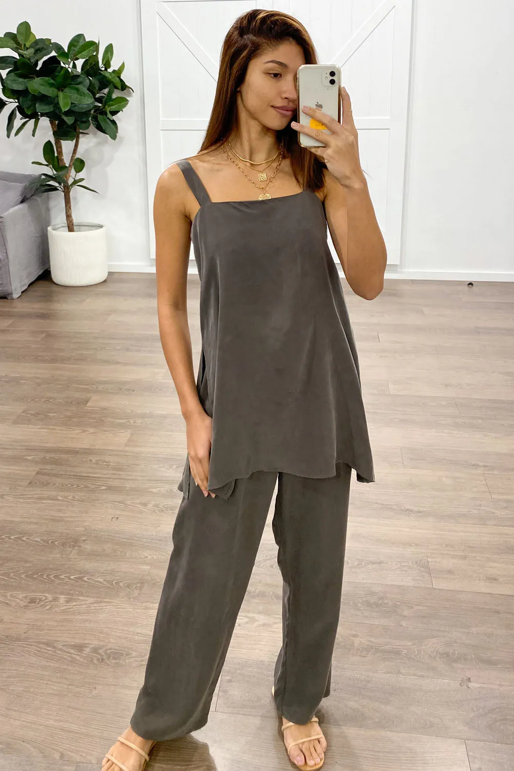 Xanthia Cupro Top