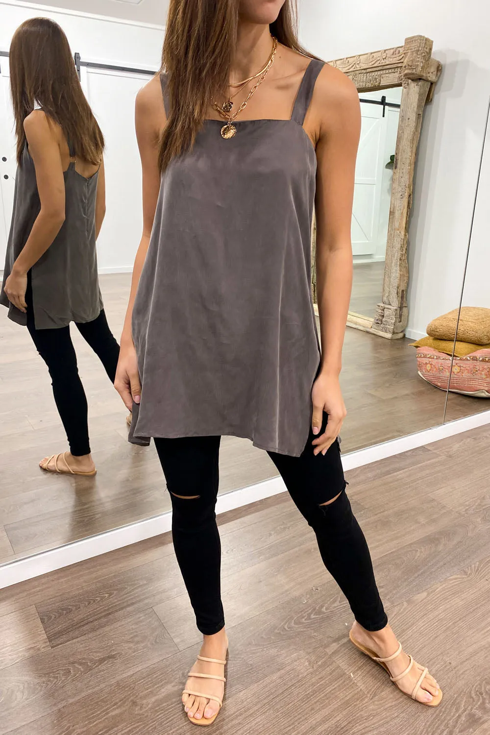 Xanthia Cupro Top